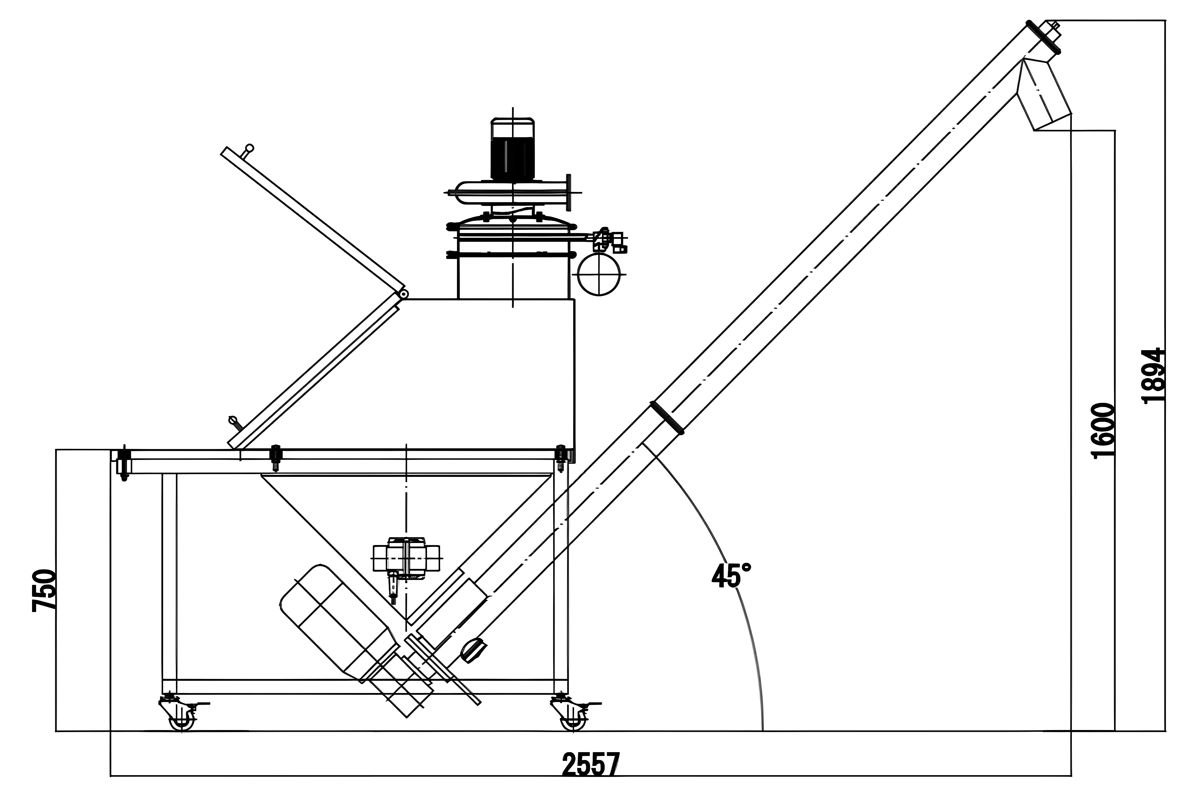 Máquina de alimentación de tornillo APT-T6 (a prueba de polvo)