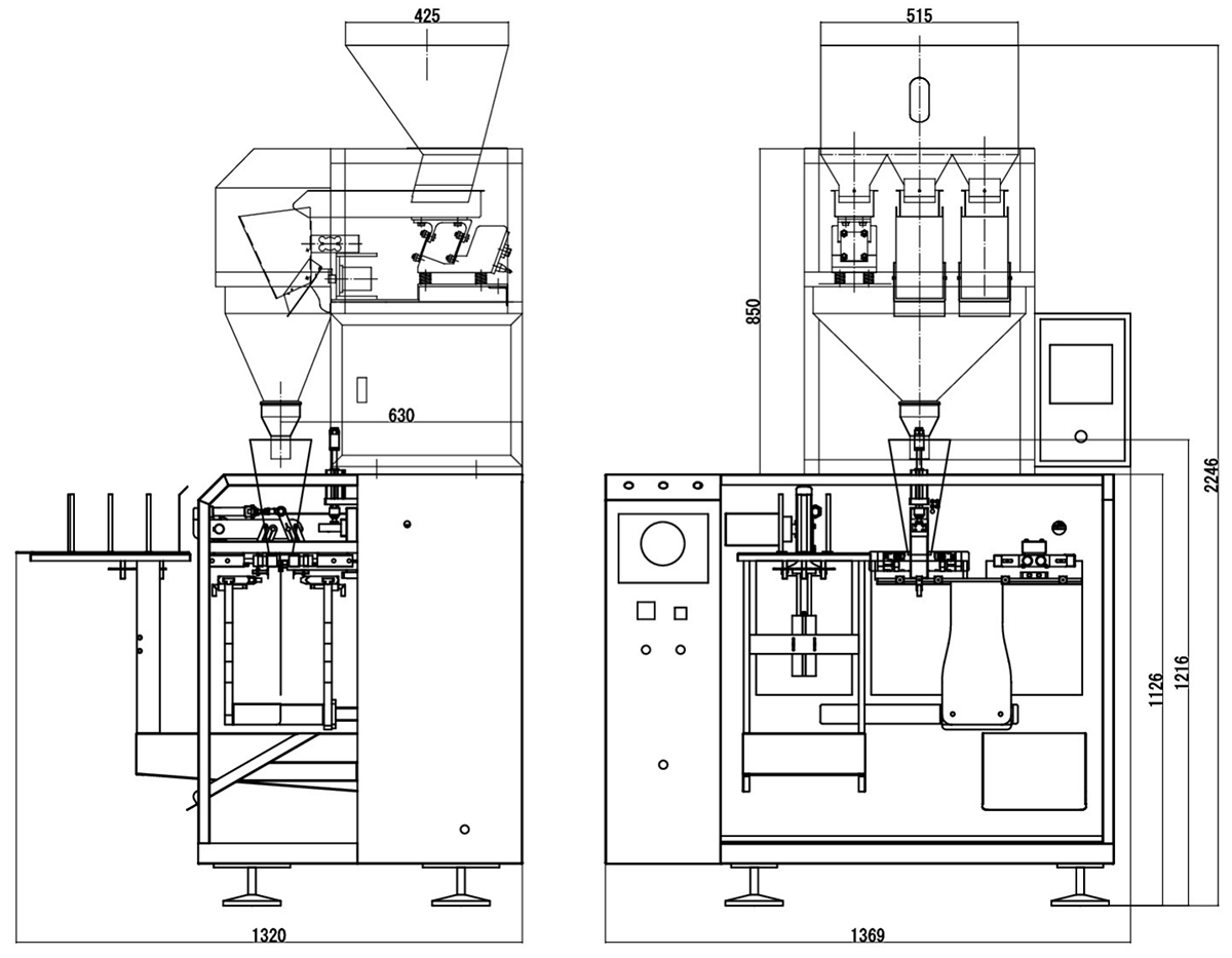 Máquina de embalaje automático (bolsa)
