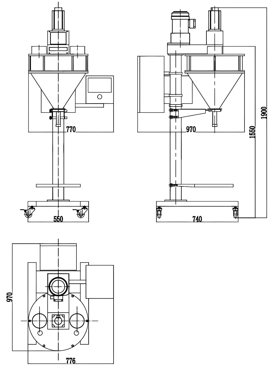 Máquina de embalaje de polvo GMB-01A