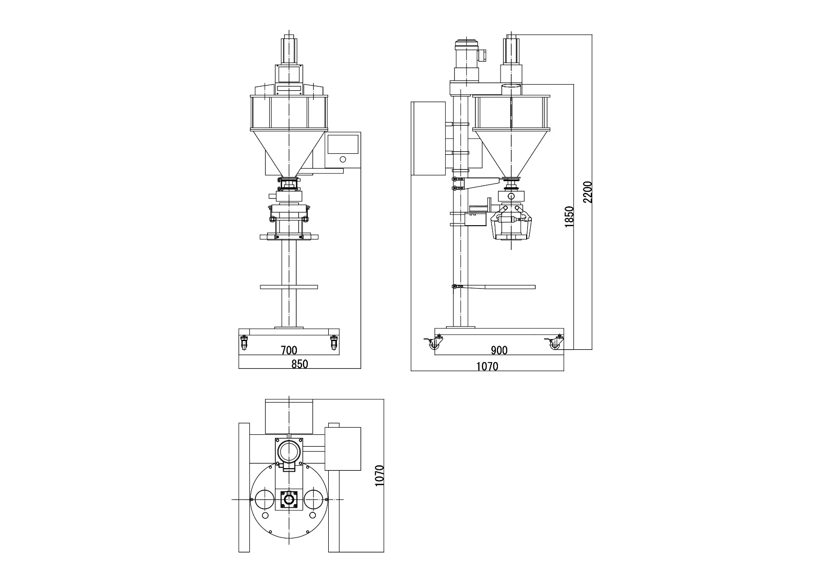 Máquina de embalaje de polvo GMB-15kg (pesado)