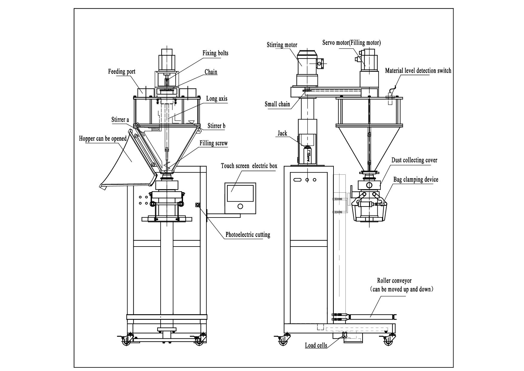 Máquina de embalaje de polvo GMB-50R (pesado)